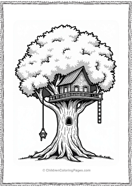 Lord Of The Rings Elvish Treehouse In A Whimsical Tree Free PDF Printable