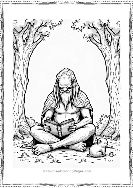 Lord Of The Rings Ent Reading In The Forest Free PDF Printable