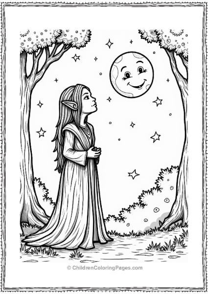 Lord Of The Rings Ents Under A Starry Sky Free PDF Printable
