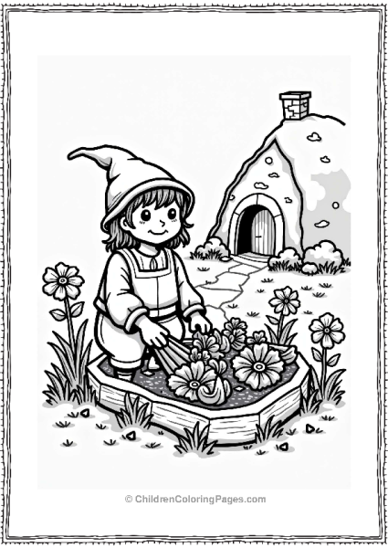 Lord Of The Rings Gentle Hobbit In A Garden Free PDF Printable