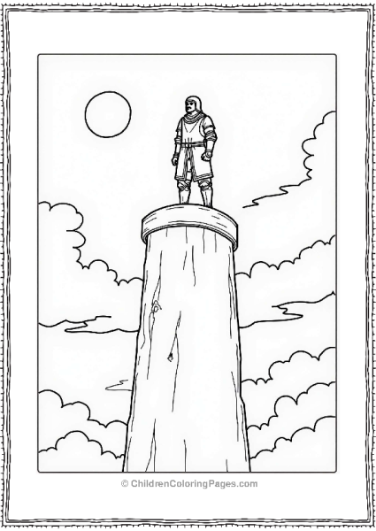 Lord Of The Rings Gondor Warrior At The Tower Free PDF Printable