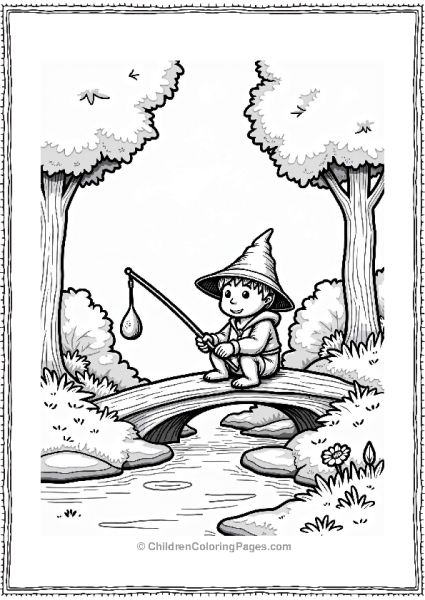 Lord Of The Rings Hobbit Fishing On A Stream Free PDF Printable