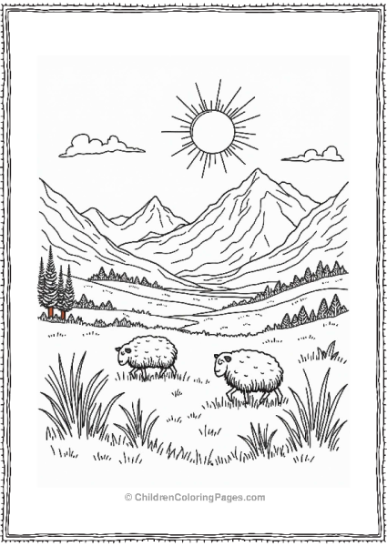 Lord Of The Rings Meadow In The Misty Mountains Free PDF Printable