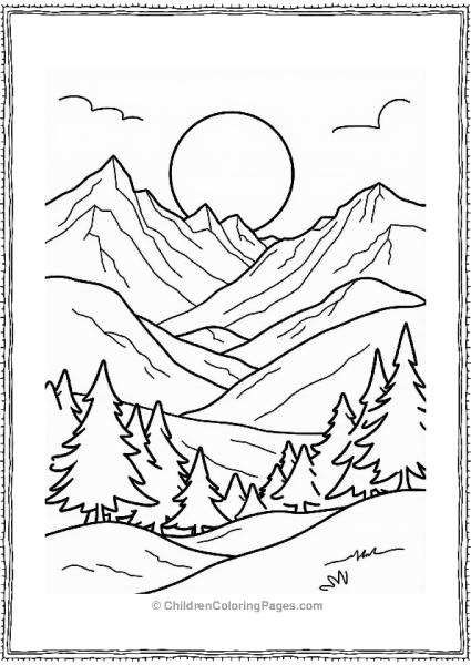 Lord Of The Rings Misty Mountains At Sunset Free PDF Printable