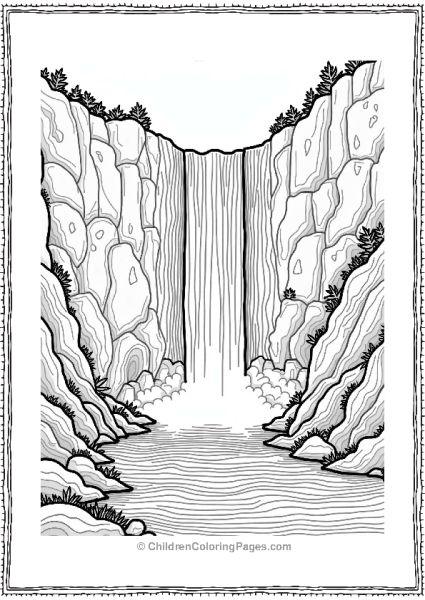 Lord Of The Rings Misty Mountains Waterfall Free PDF Printable