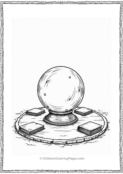 Lord Of The Rings Palantir In A Simple Setting Free PDF Printable