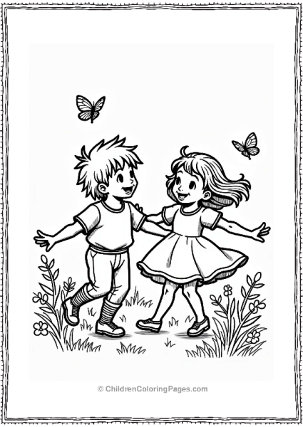 Lord Of The Rings Pippin And Merry Dancing In A Flower Field Free PDF Printable