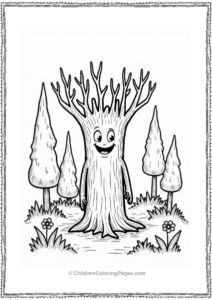 Lord Of The Rings Playful Ent In A Forest Free PDF Printable