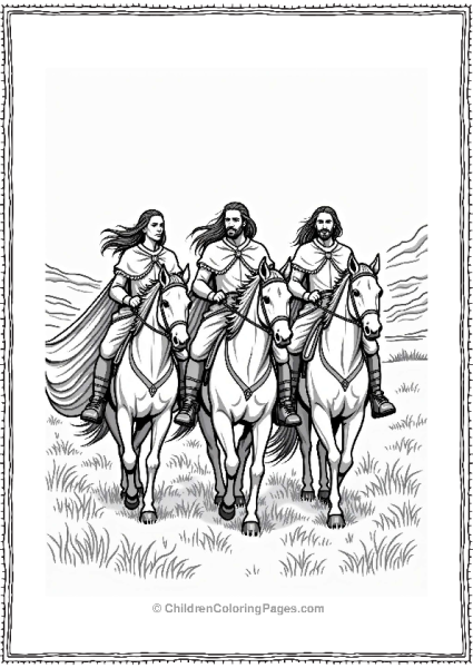 Lord Of The Rings Riders Of Rohan In Formation Free PDF Printable