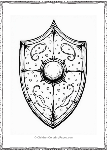 Lord Of The Rings Rohan Shield Coloring Page Free PDF Printable