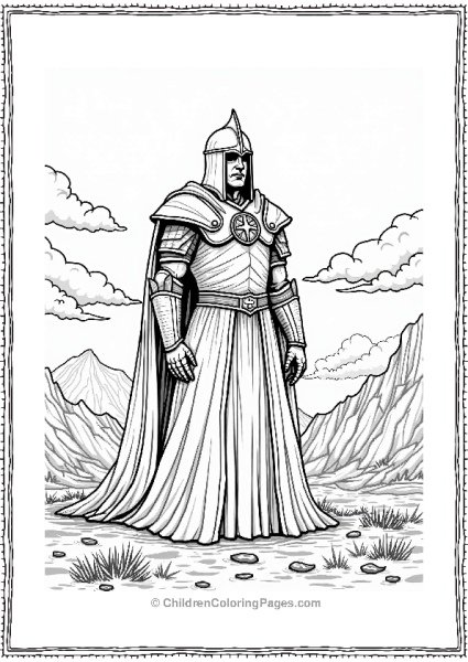Lord Of The Rings Sauron Overlooking The Battlefield Free PDF Printable
