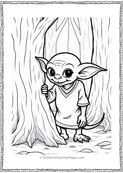 Lord Of The Rings Sneaky Goblin In A Dark Forest Free PDF Printable