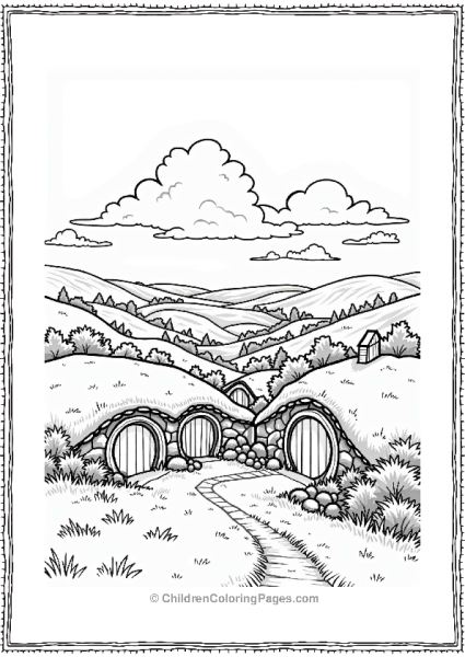 Lord Of The Rings The Shire Landscape Free PDF Printable