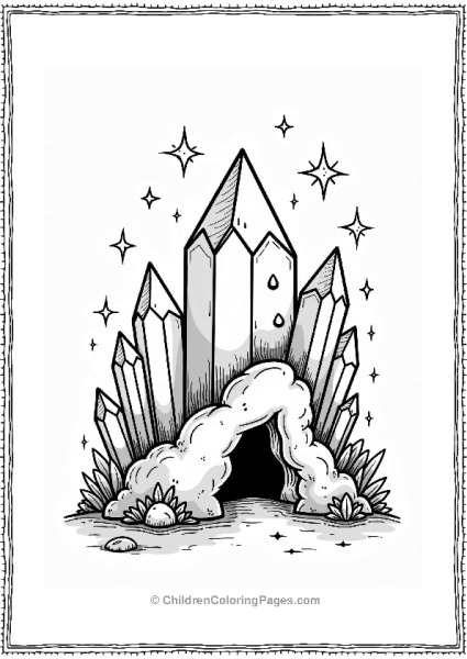 Magical Crystal Cave Free PDF Printable