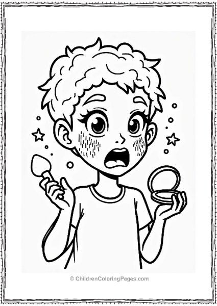 Makeup Character In A Foundation Explosion Free PDF Printable
