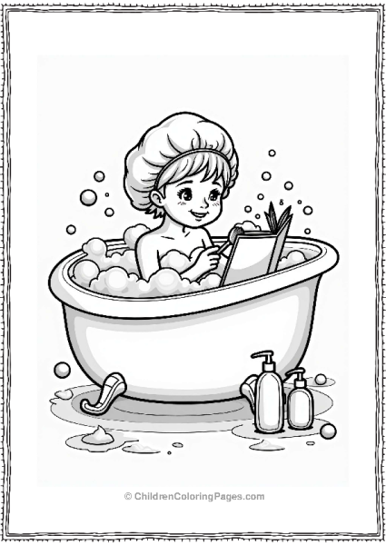 Makeup Fun In A Bubble Bath Free PDF Printable