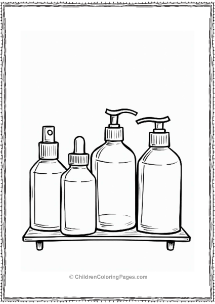 Makeup Theme Daily Skincare Routine On A Bathroom Shelf Free PDF Printable