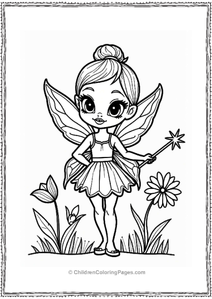 Makeup Theme Elegant Fairy With Wings And Wand Free PDF Printable
