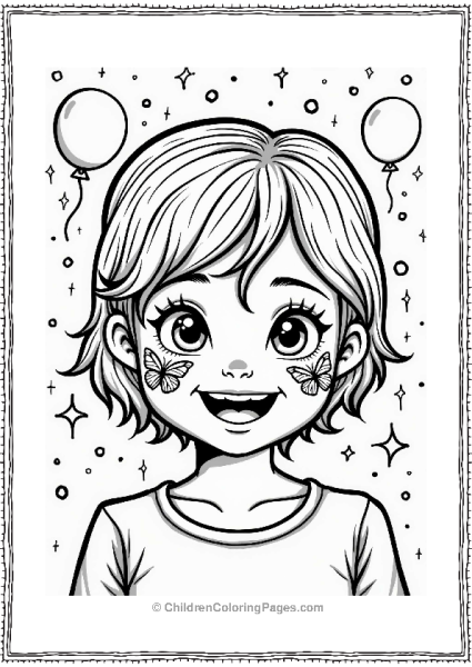 Makeup Theme Festive Face Painting For Kids Free PDF Printable