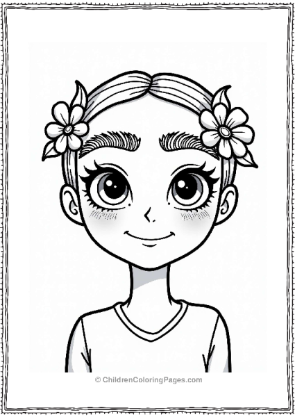 Makeup Theme Flower Inspired Brows Design Free PDF Printable