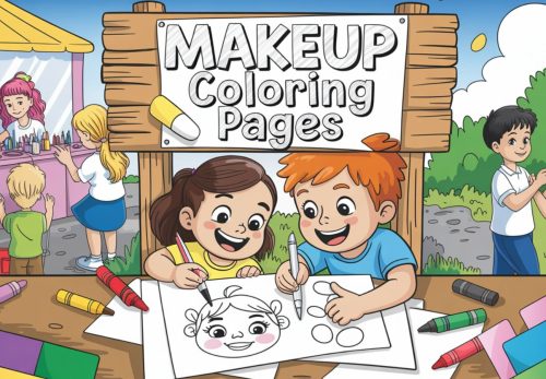 Makeup Coloring Pages – Free PDF Printables 💄😊💖👧