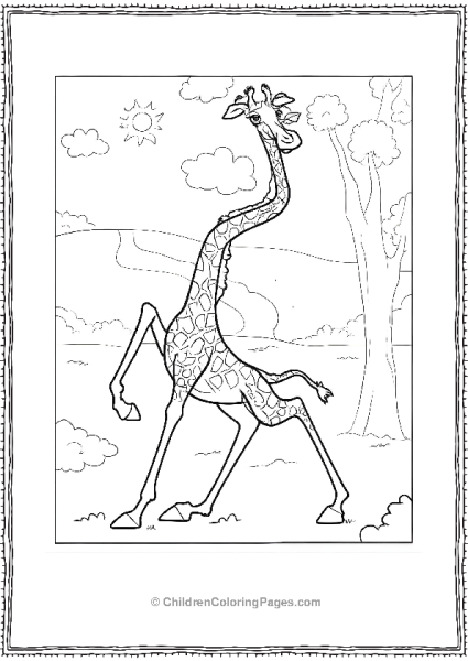 Melman From Madagascar Free PDF Printable