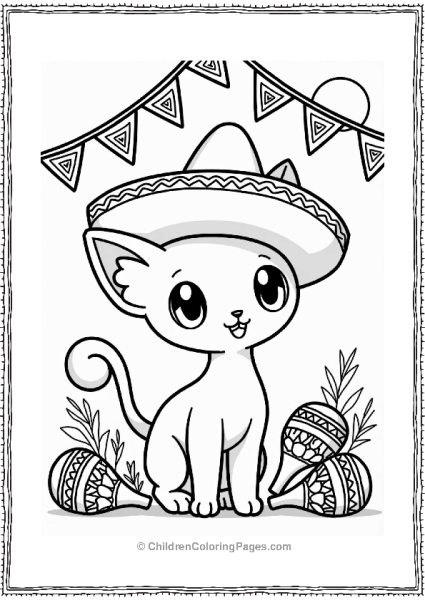 Mew At A Mexican Fiesta Free PDF Printable