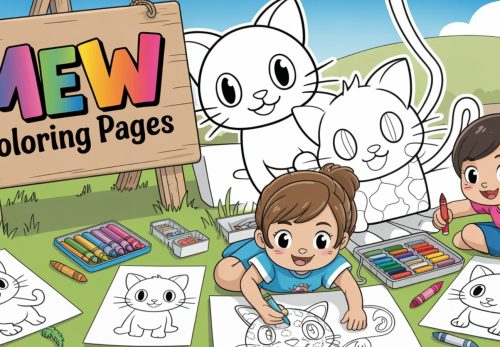 Mew Coloring Pages – Free PDF Printables 🌟🐾🧬💖