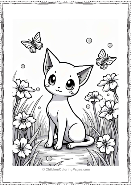 Mew In A Magical Meadow Free PDF Printable