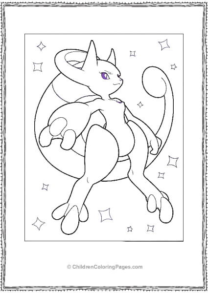 Mewtwo Artwork Free PDF Printable