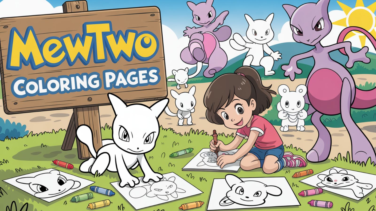 Mewtwo Coloring Pages – Free PDF Printables 🧬👾