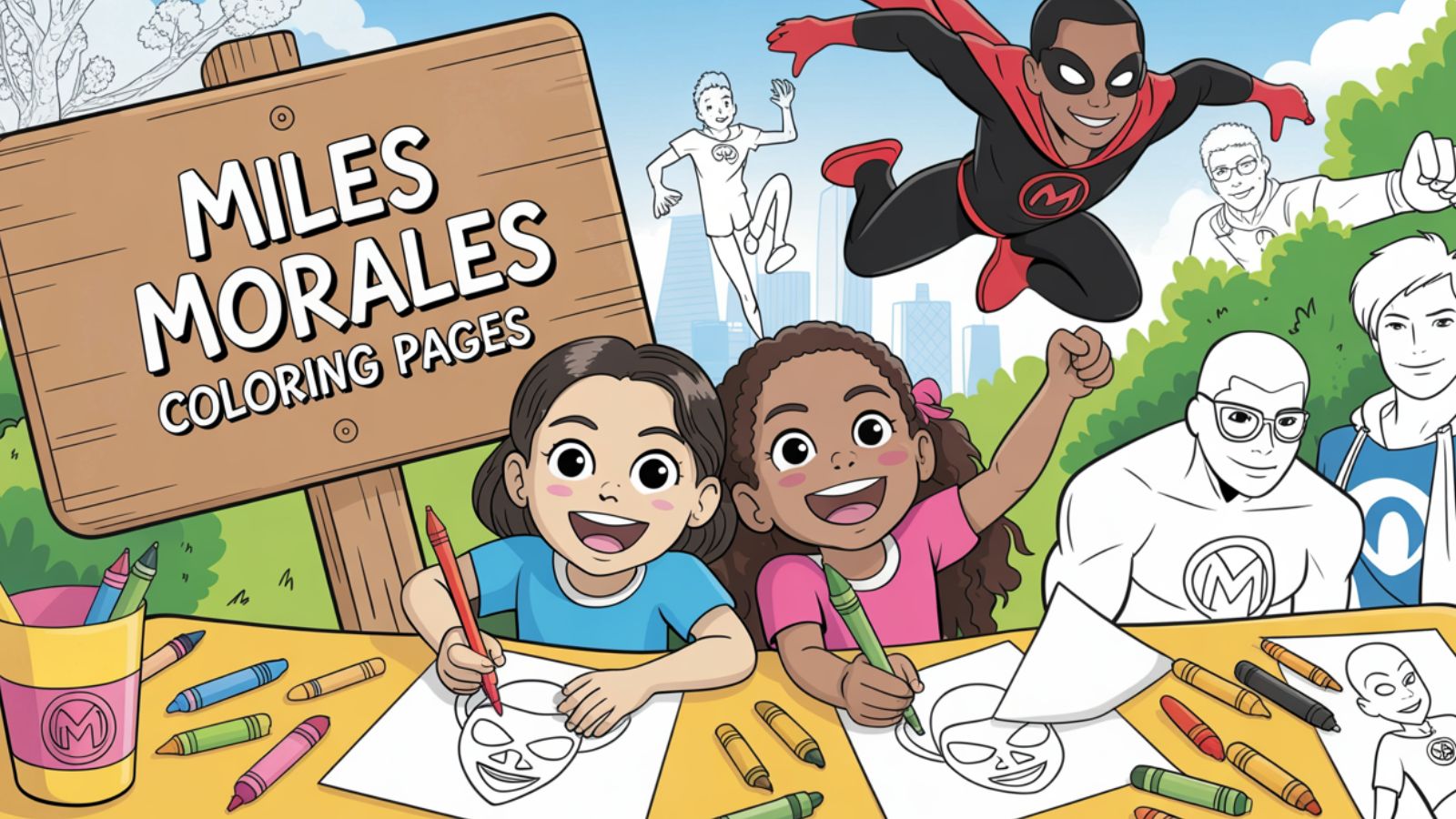 Miles Morales Coloring Pages – Free PDF Printables 🕷️👦🎨🕸️