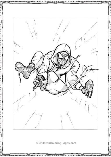 Miles Morales With Hoodie Free PDF Printable