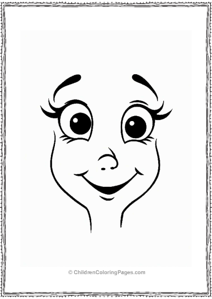 Minimalist Makeup Smiling Face Free PDF Printable