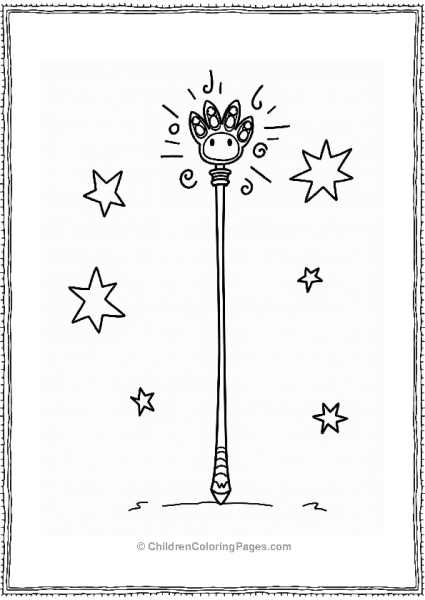 Miraculous Ladybug Cat Noirs Magical Staff Design Free PDF Printable