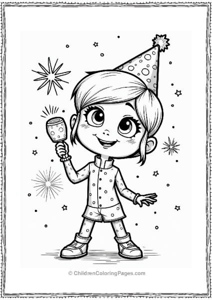 Miraculous Ladybug Celebrating New Years Eve Free PDF Printable
