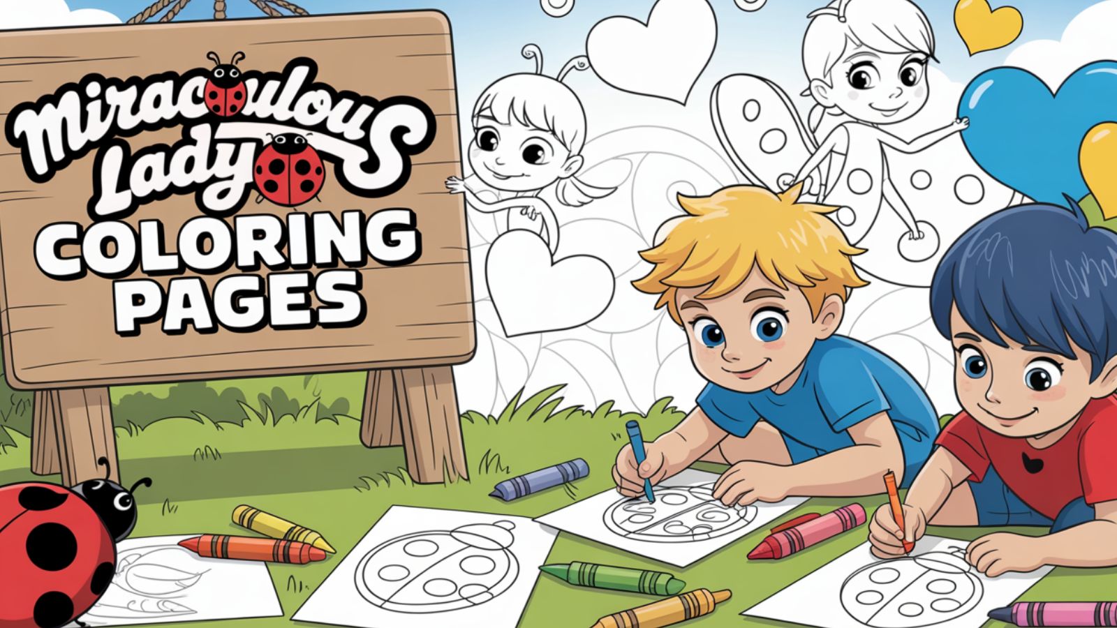 Miraculous Ladybug Coloring Pages – Free PDF Printables  🐞