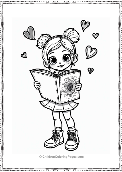 Miraculous Ladybug Marinette And Her Sketchbook Design Free PDF Printable