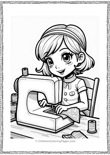 Miraculous Ladybug Marinette Sewing Her New Outfit Free PDF Printable
