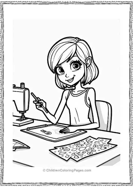 Miraculous Ladybug Marinette Sketching New Outfit Free PDF Printable