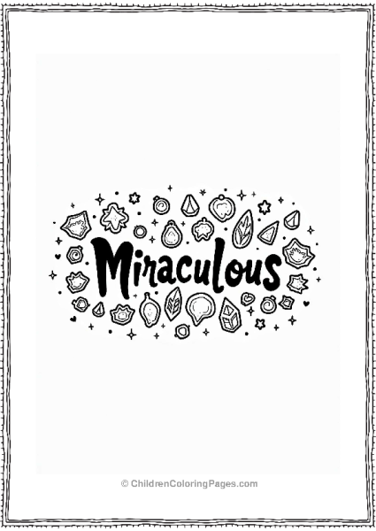 Miraculous Ladybug Signature With Magical Items Free PDF Printable