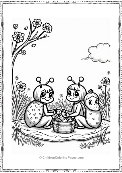 Miraculous Ladybugs Spring Picnic With Friends Free PDF Printable