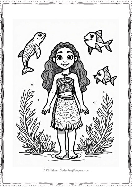 Moana And Her Ocean Friends Free PDF Printable