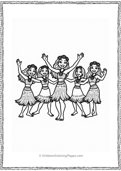 Moana Dancing With Friends Free PDF Printable