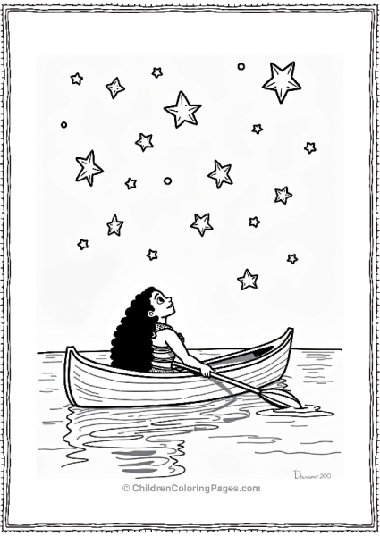 Moana Under A Starry Sky Free PDF Printable