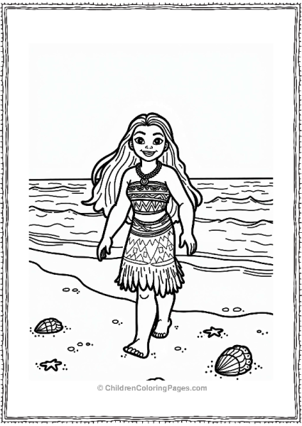 Moanas Island Adventure On The Beach Free PDF Printable