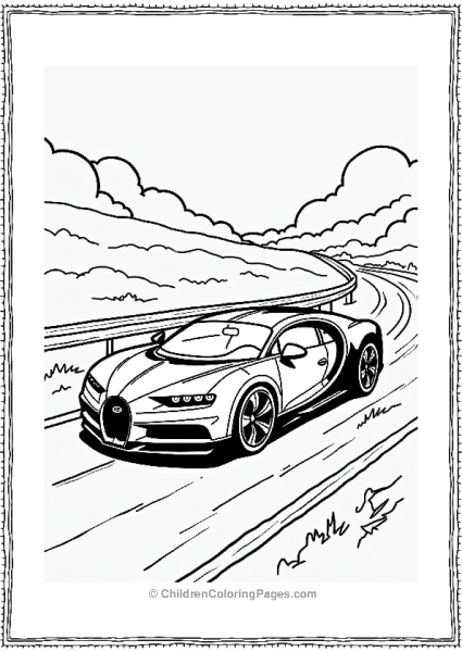 Modern Bugatti In Motion Free PDF Printable