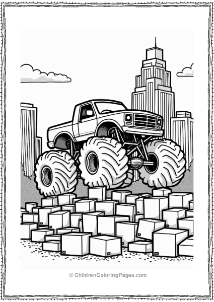 Monster Jam Truck Crushing Boxes Free PDF Printable