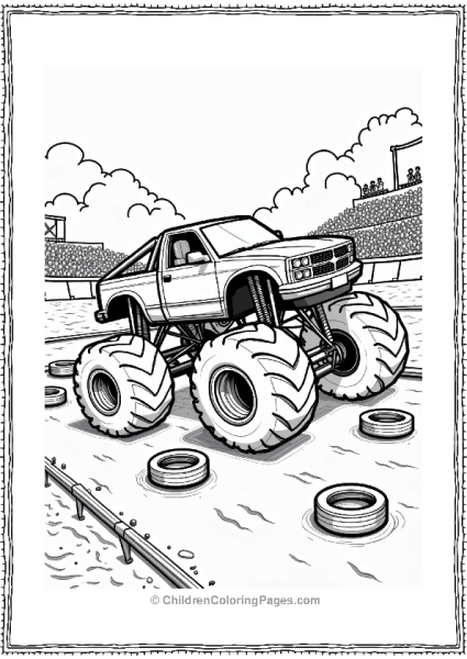 Monster Jam Truck Obstacle Course Challenge Free PDF Printable