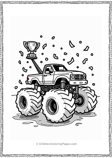 Monster Jam Truck Victory Lap Celebration Free PDF Printable